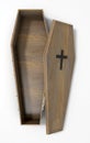 Open Coffin And Crucifix