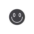 Slightly Smiling Face emoji vector icon