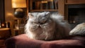Persian cat with a classic grumpy expression Royalty Free Stock Photo