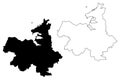 Sligo County Council Republic of Ireland, Counties of Ireland map vector illustration, scribble sketch Sligo map