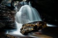 Long exposure of water stream