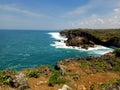 Slili Krakal Beach, Gunung Kidul locate in Jogjakarta Central Java Island