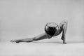 Ballerina in a geometric pose Royalty Free Stock Photo