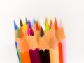 Slim crayon tips blur Royalty Free Stock Photo