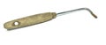 Slim Curved Burnisher with Wood Handle