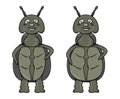 Slim and fat bug Royalty Free Stock Photo