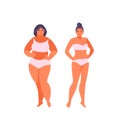 Girls in swimwear vector Royalty Free Stock Photo