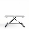 A slim laptop stand with adjustable height features, designed Royalty Free Stock Photo