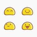 Slime Emoji Characters A Collection of Adorable Yellow Faces