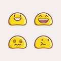 Slime Emoji Characters A Collection of Adorable Yellow Faces