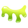 Slime icon cartoon vector. Green drip Royalty Free Stock Photo