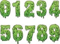 Slime numbers Royalty Free Stock Photo