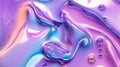 Slime with sparkling glitter in a bright purple and blue color Royalty Free Stock Photo