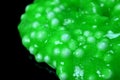 Slime, sticky stretchable substance, abstraction, green Royalty Free Stock Photo