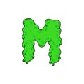 Slime Vector Logo Letter M