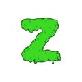 Slime Vector Logo Letter Z