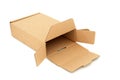 Slimline Brown Cardboard Eco Friendly Delivery Box Royalty Free Stock Photo