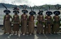 Slimline dancers of Enga PNG in their traditional attire for Wapenamanda Airfield opening