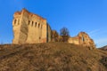 The Slimnic fortress. Transylvania, Romania Royalty Free Stock Photo