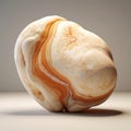 Slimy Marble: A Conceptual Digital Art Of A White Orangy Stone