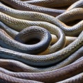 A slimy and slithery texture with eels and snakes3, Generative AI Royalty Free Stock Photo