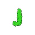 Slime Vector Logo Letter J