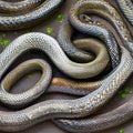 A slimy and wriggly texture with writhing snakes and worms3, Generative AI