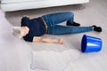 Slip And Fall Accident Royalty Free Stock Photo