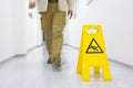 Slip hazard Royalty Free Stock Photo