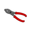 Slip joint plier clipart vector illustration