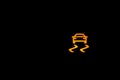 Slip Warning Light Sign, Car light indicator, Yellow indoor indicator