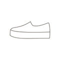 Slipon shoe illustration