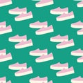 Slipon shoes pattern Royalty Free Stock Photo