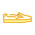 slipons footwear color icon vector illustration