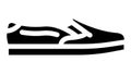 slipons footwear glyph icon animation