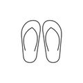 Outline icon - Slipper sandal