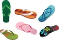 Slippers & Flip Flops Royalty Free Stock Photo