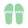 Slippers Icon Image.