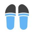 Slippers Icon Image.