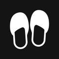 Slippers icon, vector illustration, fachion symbol isolated on background