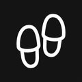 Slippers icon, vector illustration, fachion symbol isolated on background