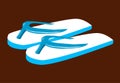 Slippers illustration Royalty Free Stock Photo