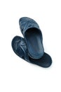 Slippers for men, rubber, black, isolated on white Royalty Free Stock Photo