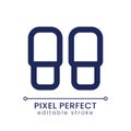 Slippers pixel perfect linear ui icon
