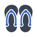 Slippers, sandals icon