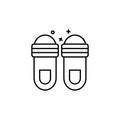 Slippers sandals shoes icon. Element of hygiene icon