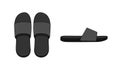 Slippers ( sandals ) template illustration