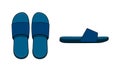 Slippers ( sandals ) template illustration