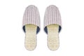 Slippers woven on white background Royalty Free Stock Photo