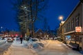 Streets in Tromso city centre Royalty Free Stock Photo